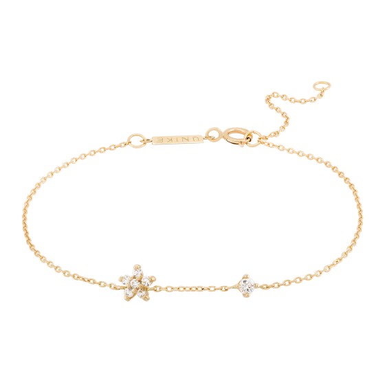 Gold Girls Flowers Bracelet