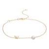 Gold Girls Pearl & Butterfly Bracelet