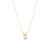 Gold Girls Pearl & Butterfly Necklace