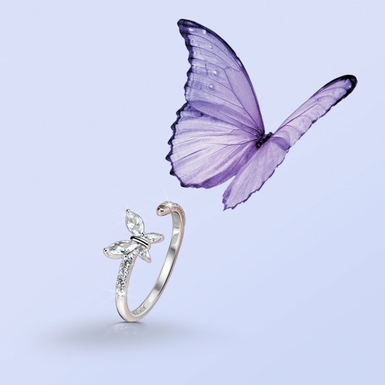Matchy Navete Butterfly Ring