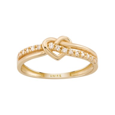 Timeless Knot & Heart Ring