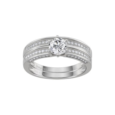 Classy Solitaire Double Ring Classy Solitaire Double Ring