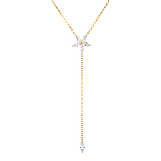 Matchy Navete Flower Necklace
