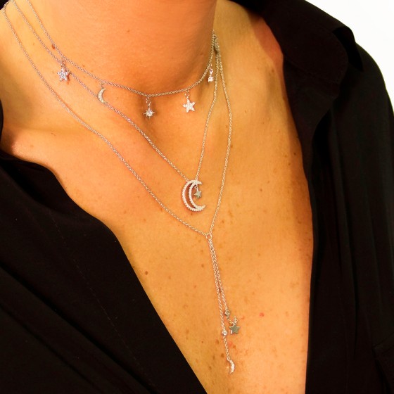 Matchy Moon & Tiny Star Necklace