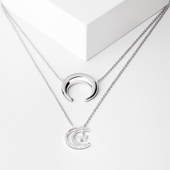 Matchy Moon & Tiny Star Necklace