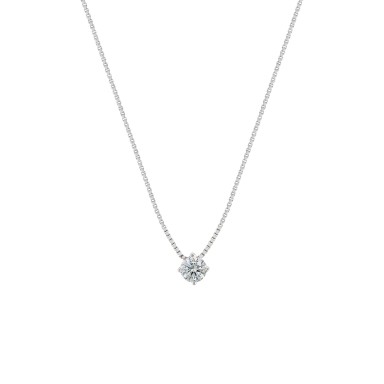 Colar Classy Square Solitaire