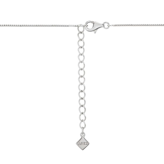 Colar Classy Square Solitaire