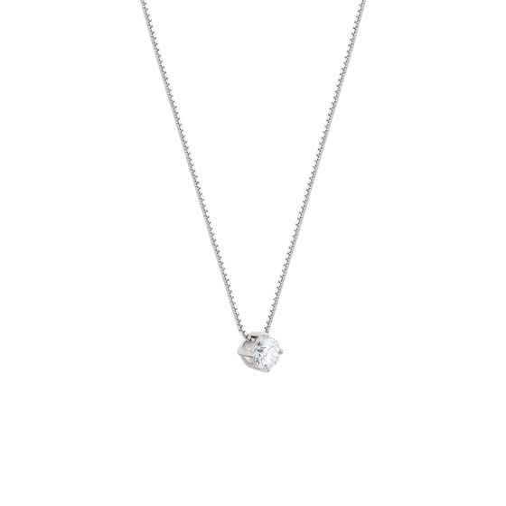Colar Classy Square Solitaire