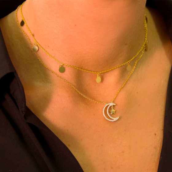 Collar Matchy Moon & Tiny Star