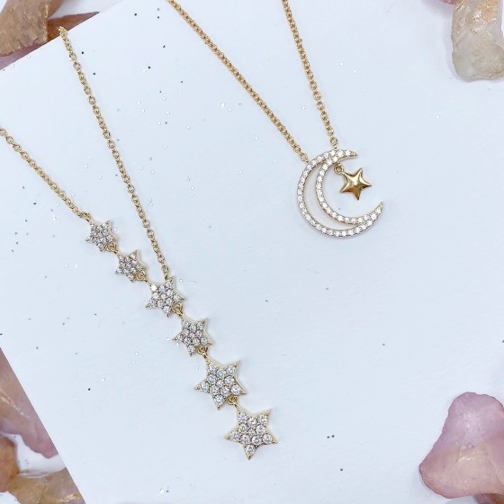 Collar Matchy Moon & Tiny Star