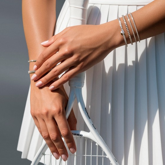 Tennis White Bracelet