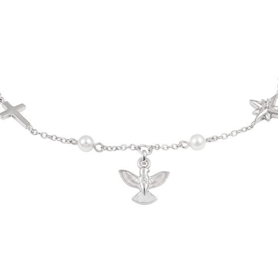 Hope Holy Spirit with Pearls Bracelet