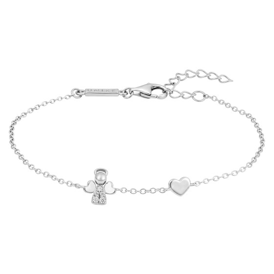 Girls Angel & Heart Bracelet