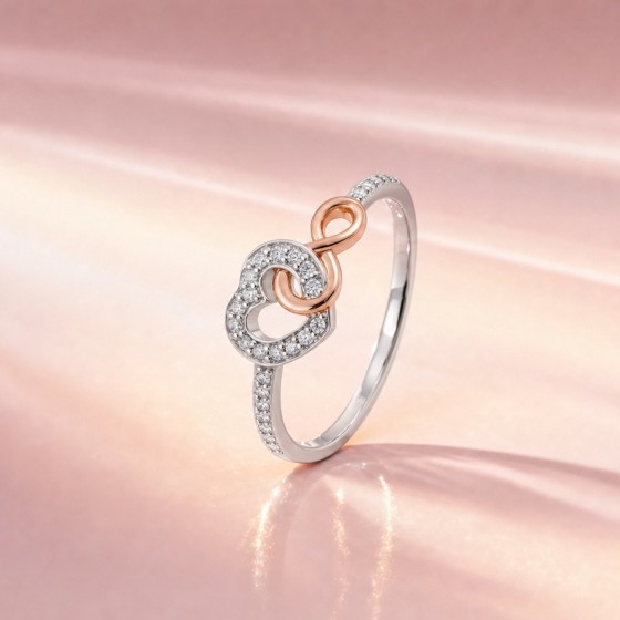 Anel Love in Rose Infinito