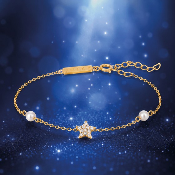 Pulseira Matchy Estrela & P�rolas