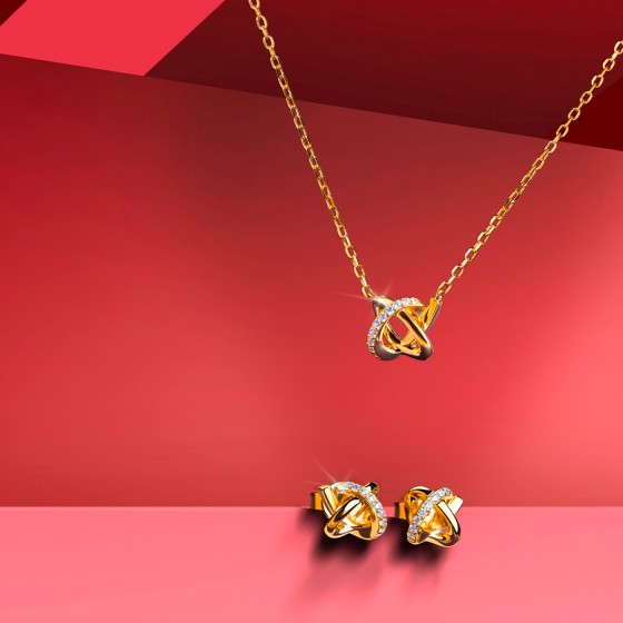 Conjunto Classy Knot Golden