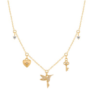 Colar Fun Colibri  & Charms
