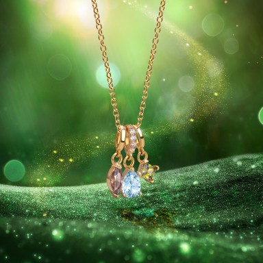 Colar Fun Drop Stones