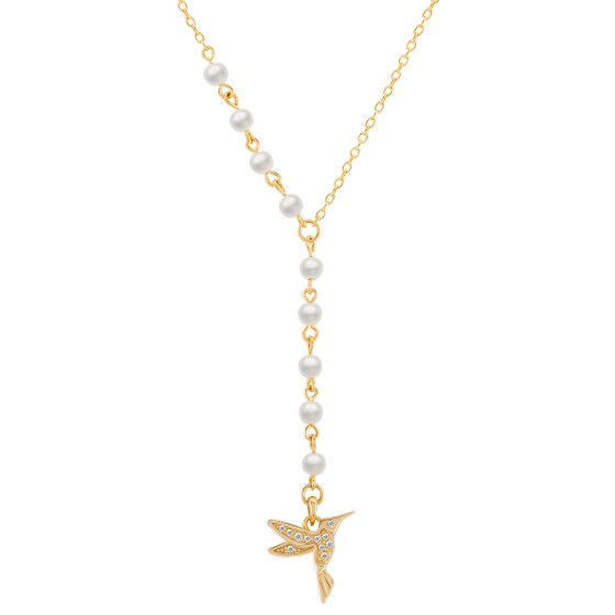 Colar Fun Colibri  & P�rolas