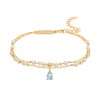 Pulseira Fun Blue Stone & Pearls