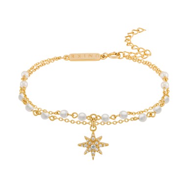 Pulseira Fun Estrela & P�rolas