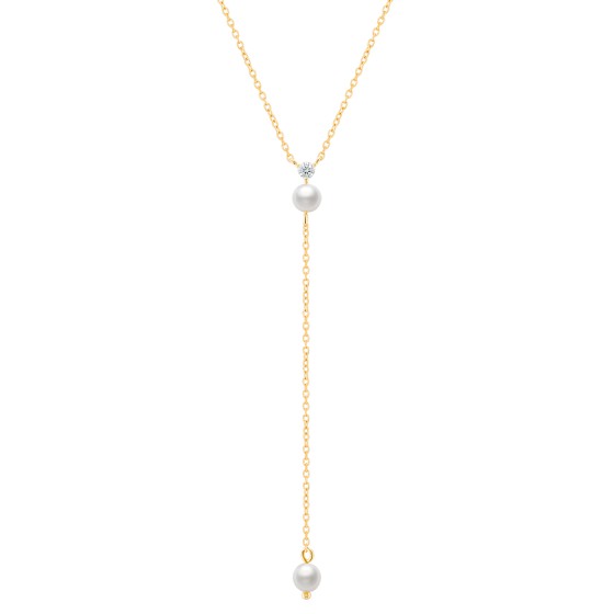 Colar Pearls Y Golden