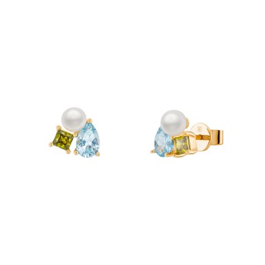 Brincos Fun Pearls & Stones