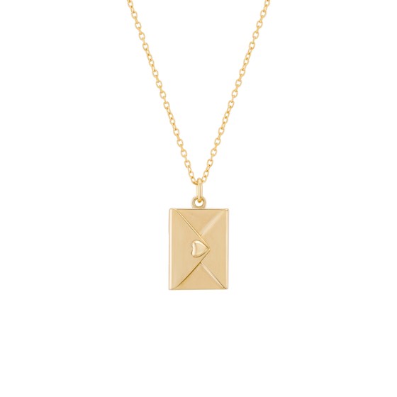 Golden Letter Locket Secrets Necklace
