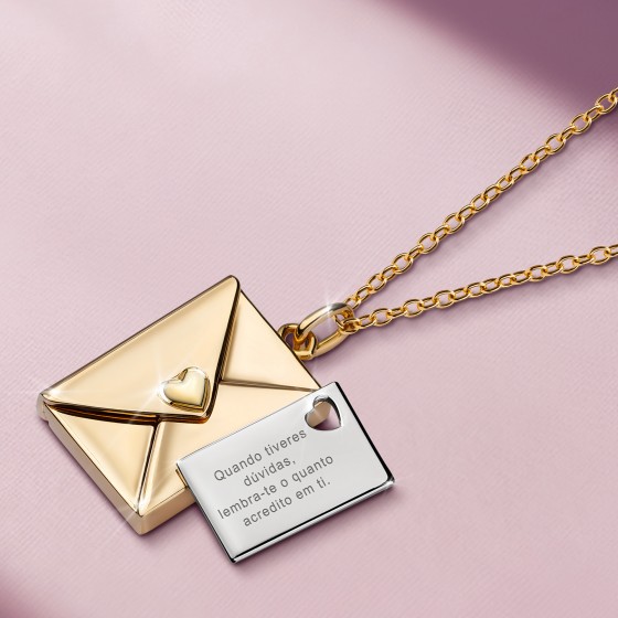 Golden Letter Locket Secrets Necklace