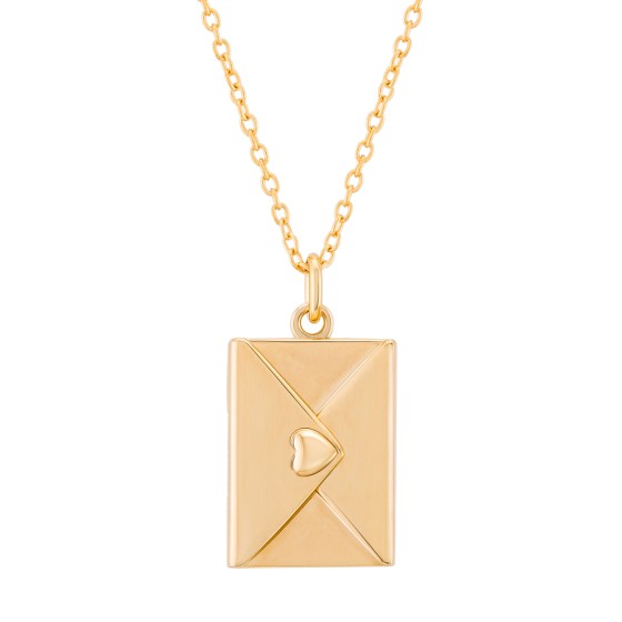 Golden Letter Locket Secrets Necklace