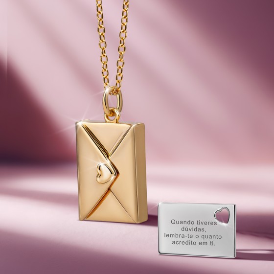 Golden Letter Locket Secrets Necklace