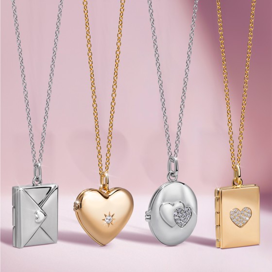 Silver Oval Locket Secrets Necklace