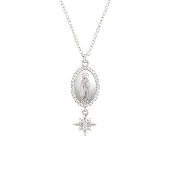 Colar Hope Medalha Nossa Sra de F�tima & Estrela