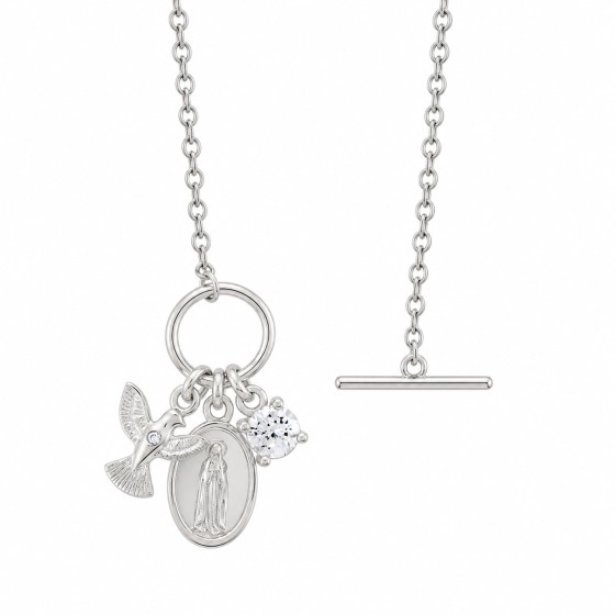 Colar Hope Medalha Nossa Sra de F�tima & Esp�rito Santo