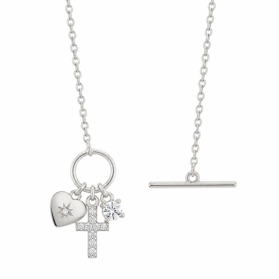 Colar Hope Cruz & Cora��o