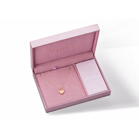 Golden Heart Locket Secrets Necklace