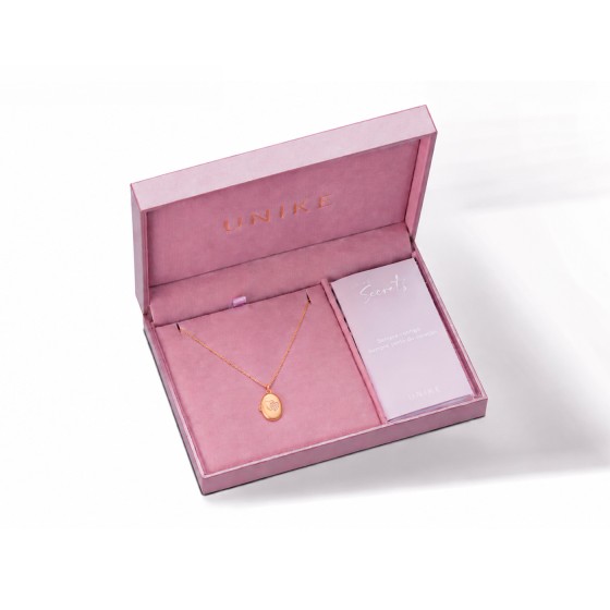 Colar Locket Secrets Oval Dourado