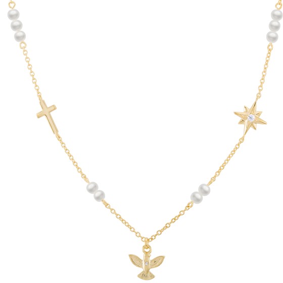 Colar Hope Esp�rito Santo com P�rolas