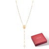 Hope Rosary & Our Lady of Fátima Medal Necklace